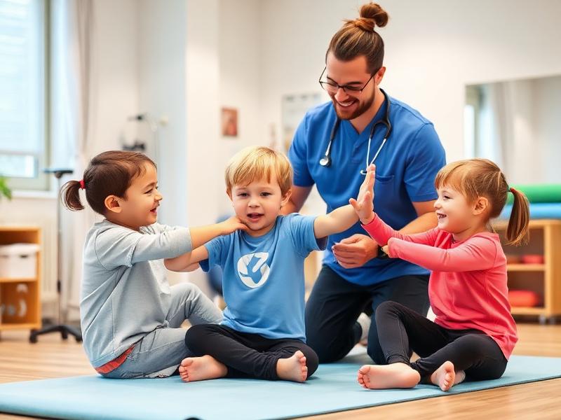 Physical therapy session